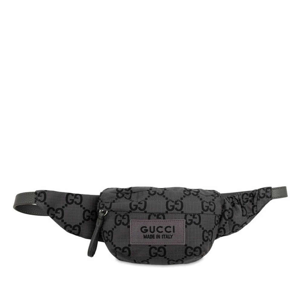 Gucci GG Waist Bag Body Gray Leather